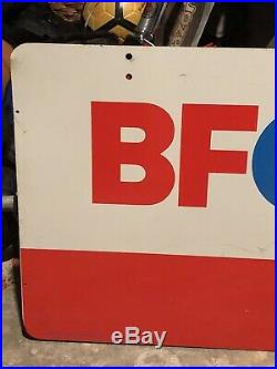 Vintage Metal BF Goodrich Tires Double Sided Sign BFGoodrich Uniroyal A-M 4-88
