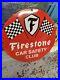 Vintage-Metal-Porcelain-Firestone-Tires-Sign-Safety-Club-Indy-500-IMS-Gas-Oil-01-yg