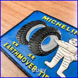Vintage Michelin Earthmover Tires Cast Iron Advertising Display Sign
