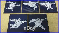 Vintage Michelin Man Figure Bibendum tiles ceramic sign