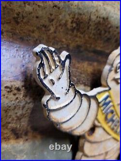 Vintage Michelin Man Sign Old Cast Iron 8 Automotive Vehicle Car Parts Tires