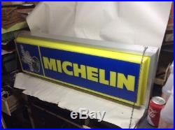 Vintage Michelin Man Tires Double Sided 36 Lighter Matal Signs Kinda Works RAre