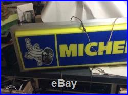 Vintage Michelin Man Tires Double Sided 36 Lighter Matal Signs Kinda Works RAre