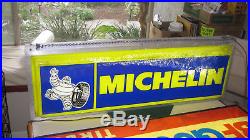 Vintage Michelin Man Tires Double Sided Lighted Sign