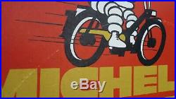 Vintage Michelin Moped Tyre Garage Signinc Michelin Tyrevery Rare Signnice