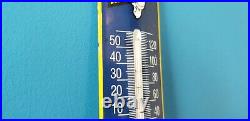 Vintage Michelin Porcelain Auto Gas Tires Bibendum Ad Sign Service Thermometer