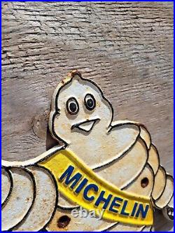 Vintage Michelin Sign Gas Oil Cast Iron 14 Part Tires Manufacturer America Tyre