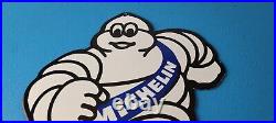 Vintage Michelin Tires Bibendum Sign Gas Pump Automobile Tires Service Sign