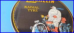 Vintage Michelin Tires Bibendum Sign Gas Pump Automobile Tyres Service Sign