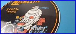 Vintage Michelin Tires Bibendum Sign Gas Pump Automobile Tyres Service Sign