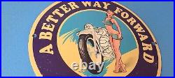 Vintage Michelin Tires Porcelain Gas 10 Motorcycle Service Store Pump Signs