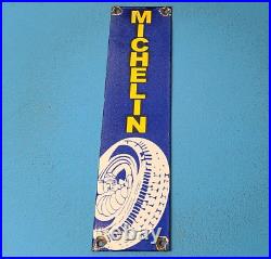 Vintage Michelin Tires Porcelain Gas Auto Motorcycle Service Store Pump Signs