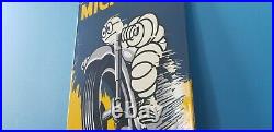 Vintage Michelin Tires Porcelain Gas Auto Motorcycle Service Store Pump Signs