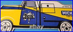 Vintage Michelin Tires Porcelain Gas Auto Truck Service Store Pump Signs