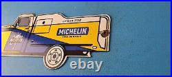 Vintage Michelin Tires Porcelain Gas Auto Truck Service Store Pump Signs