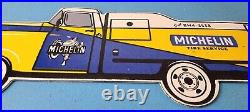 Vintage Michelin Tires Porcelain Gas Auto Truck Service Store Pump Signs