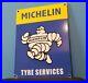 Vintage-Michelin-Tires-Porcelain-Gas-Bibendum-Service-Auto-Chevrolet-Ford-Sign-01-thna