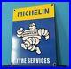 Vintage-Michelin-Tires-Porcelain-Gas-Bibendum-Service-Auto-Chevrolet-Ford-Sign-01-xu