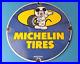 Vintage-Michelin-Tires-Porcelain-Gasoline-Pump-Plate-Mickey-Mouse-Sign-01-akwm