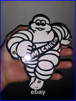 Vintage Michelin Tires Porcelain Metal Sign