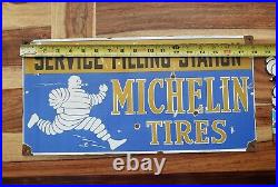 Vintage Michelin Tires Porcelain Sign Farm Motorcycle Truck old sign
