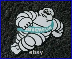 Vintage Michelin Tires Porcelain Sign Gas Oil Service Station Pump Rare Die Cut