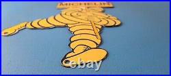 Vintage Michelin Tires Sign Gas Oil Pump Plate Garage Motorcycle Service Sign