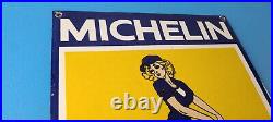 Vintage Michelin Tires Sign Gas Oil Pump Plate Sign Chevron Service Sign