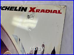 Vintage Michelin X Radial Tires Metal Sign 1970s