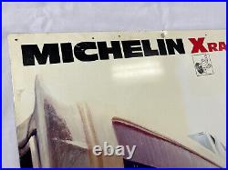 Vintage Michelin X Radial Tires Metal Sign 1970s