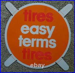 Vintage Mobile Oil, Tire Advertising Signs, Gas, Service Station 3-metal Nos