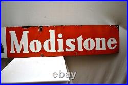 Vintage Modistone Porcelain Enamel Sign Tyres Tire Automobile Transportation