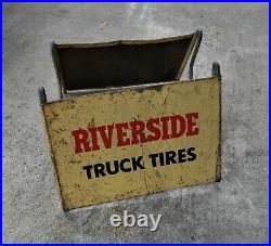 Vintage Montgomery Wards Riverside Tire Stand, Rack, Display RARE