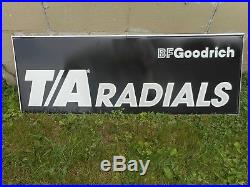 Vintage NOS BF GOODRICH T/A RADIAL TIRES GAS STATION ADVERTISING METAL SIGN