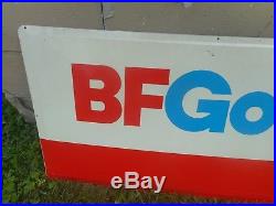 Vintage Nos Bf Goodrich Tires Gas Station Oil Advertising Metal Sign