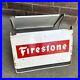 Vintage-Old-Firestone-Tire-Metal-Advertising-Display-Stand-Rack-Sign-Red-white-01-su