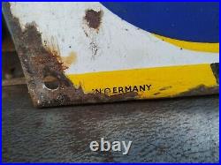 Vintage Old Porcelain Enamel Sign Continental Truck Tyre CC & Gp Co Germany 1930