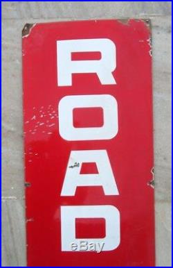 Vintage Old Rare 60'' Long Road Finder Tyre Ad Porcelain Enamel Sign Board