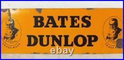 Vintage Old Rare B. R. Dunlop Trade mark Tyre Ad Porcelain Enamel Sign Board