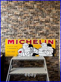 Vintage Old Style Michelin Sign Michelin CODE PARAGON XXXL 48x16