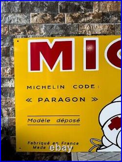 Vintage Old Style Michelin Sign Michelin CODE PARAGON XXXL 48x16