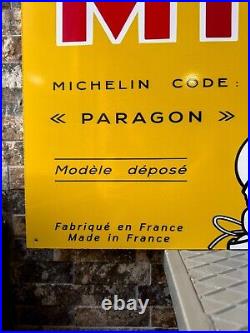 Vintage Old Style Michelin Sign Michelin CODE PARAGON XXXL 48x16