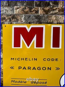 Vintage Old Style Michelin Sign Michelin CODE PARAGON XXXL 48x16