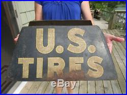 Vintage Original 1940 Us Tire Rack United States Rubber Company Tire Rack Sign