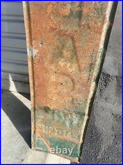 Vintage Original 1940's ATLAS Tire and Battery Embossed Sign 71x 18 RARE