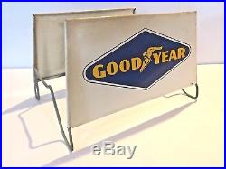 Vintage Original 1964 Goodyear Tire Flying Foot Advertising Display Stand Sign