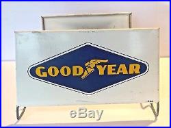 Vintage Original 1964 Goodyear Tire Flying Foot Advertising Display Stand Sign