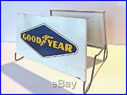Vintage Original 1964 Goodyear Tire Flying Foot Advertising Display Stand Sign