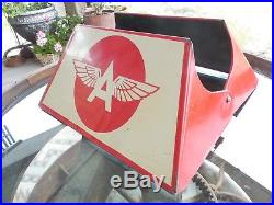 Vintage Original 2 Flying A Tire Display Stands Gas Station Signs
