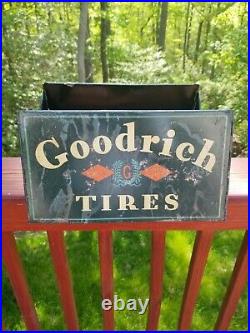 Vintage Original BF GOODRICH Tires Advertising Tire Stand Display Sign Gas Oil